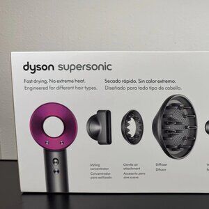 Dyson Supersonic Hair Dryer Pink – 2-Prong Plug (220V, EU Version), Fast Drying,